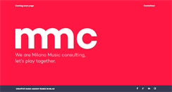 Desktop Screenshot of milanomusicconsulting.com